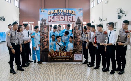 Polres Kediri Kota dan Taruna Akpol Kampanyekan Sekolah Bebas Bullying