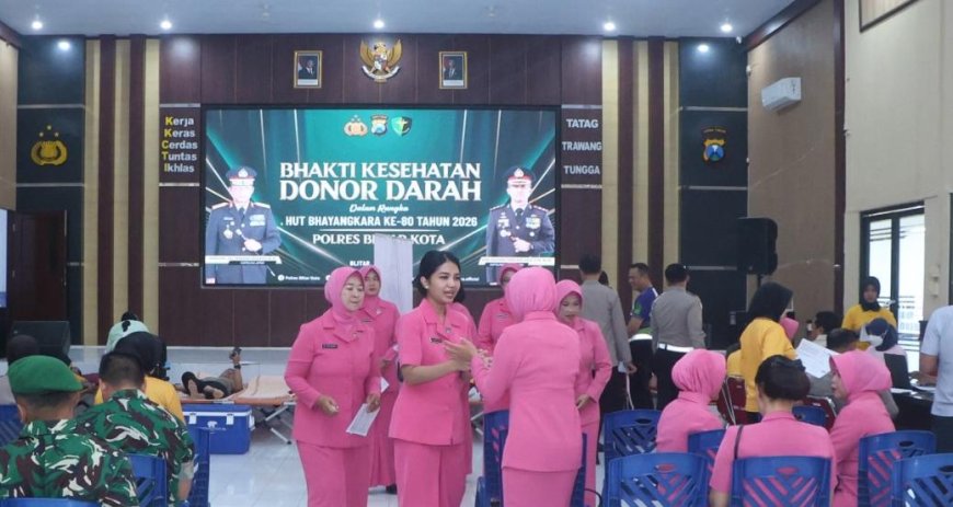 Hari Bhayangkara ke-80 Jadi Momentum Polres Blitar Kota Peduli Kesehatan Warga