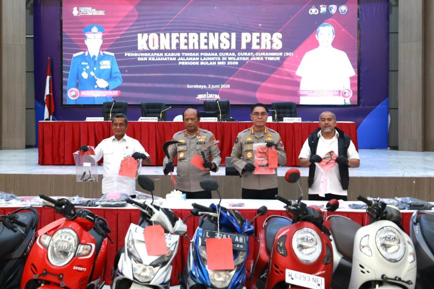 Polda Jatim Perkuat Penindakan terhadap Pelaku Kejahatan Konvensional