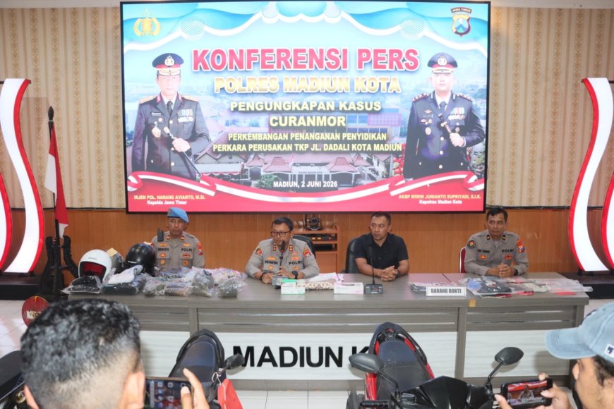 Polisi Ungkap Tuntas Tiga Kasus Pencurian Kendaraan Bermotor